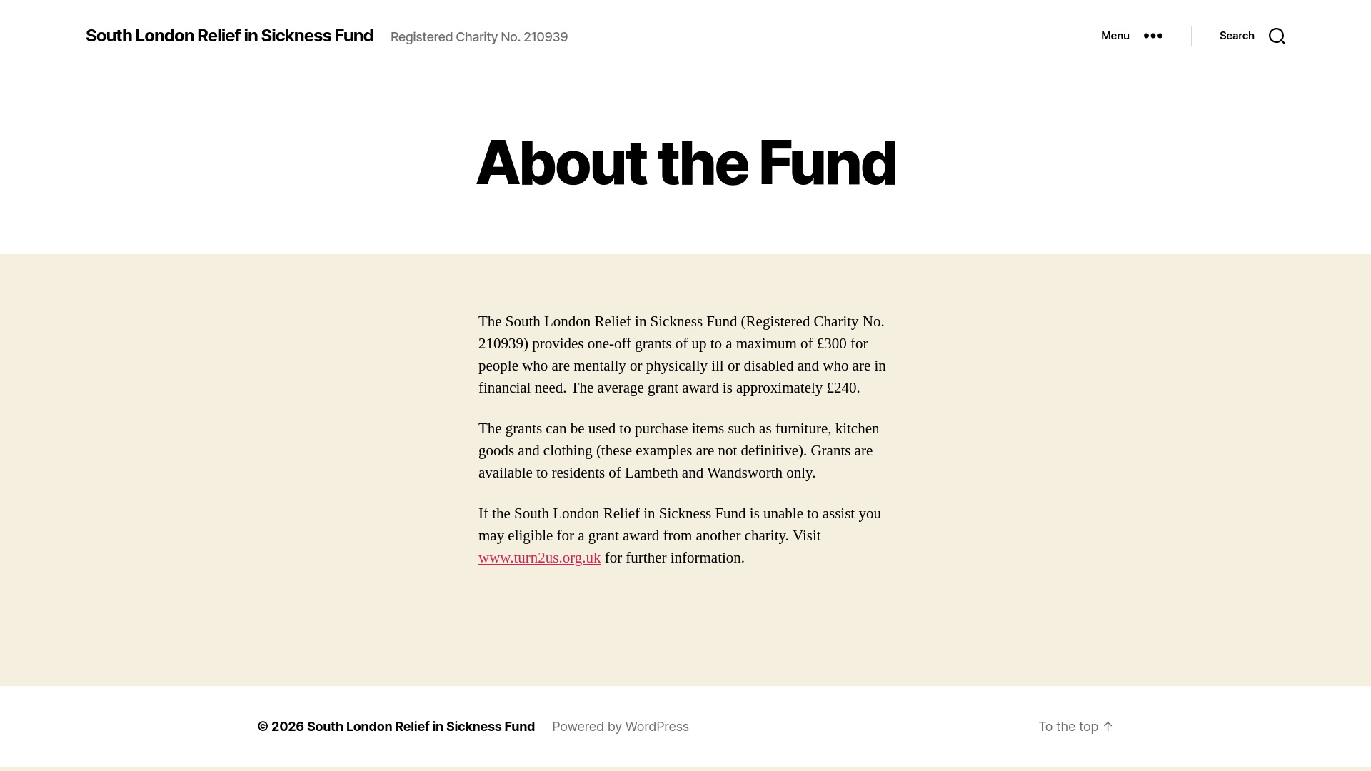 Website screenshot