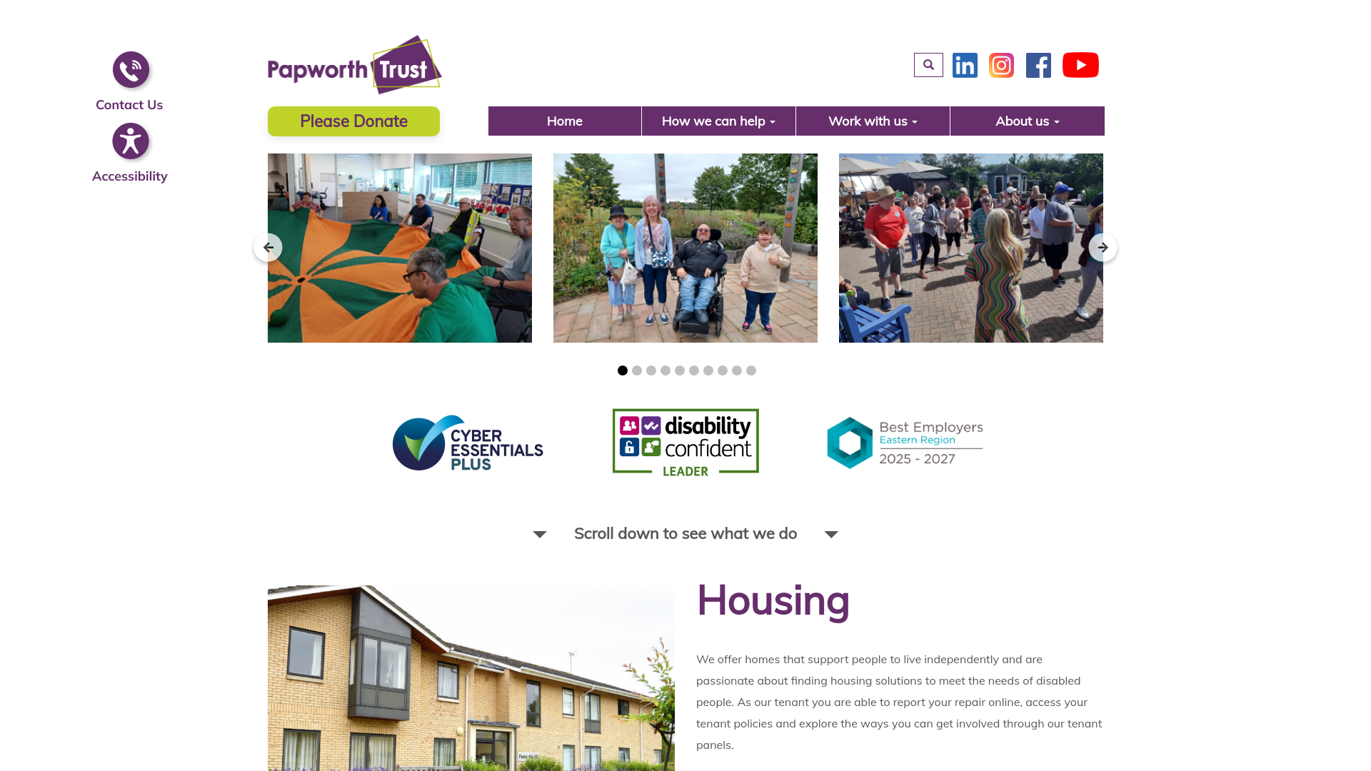 Website screenshot