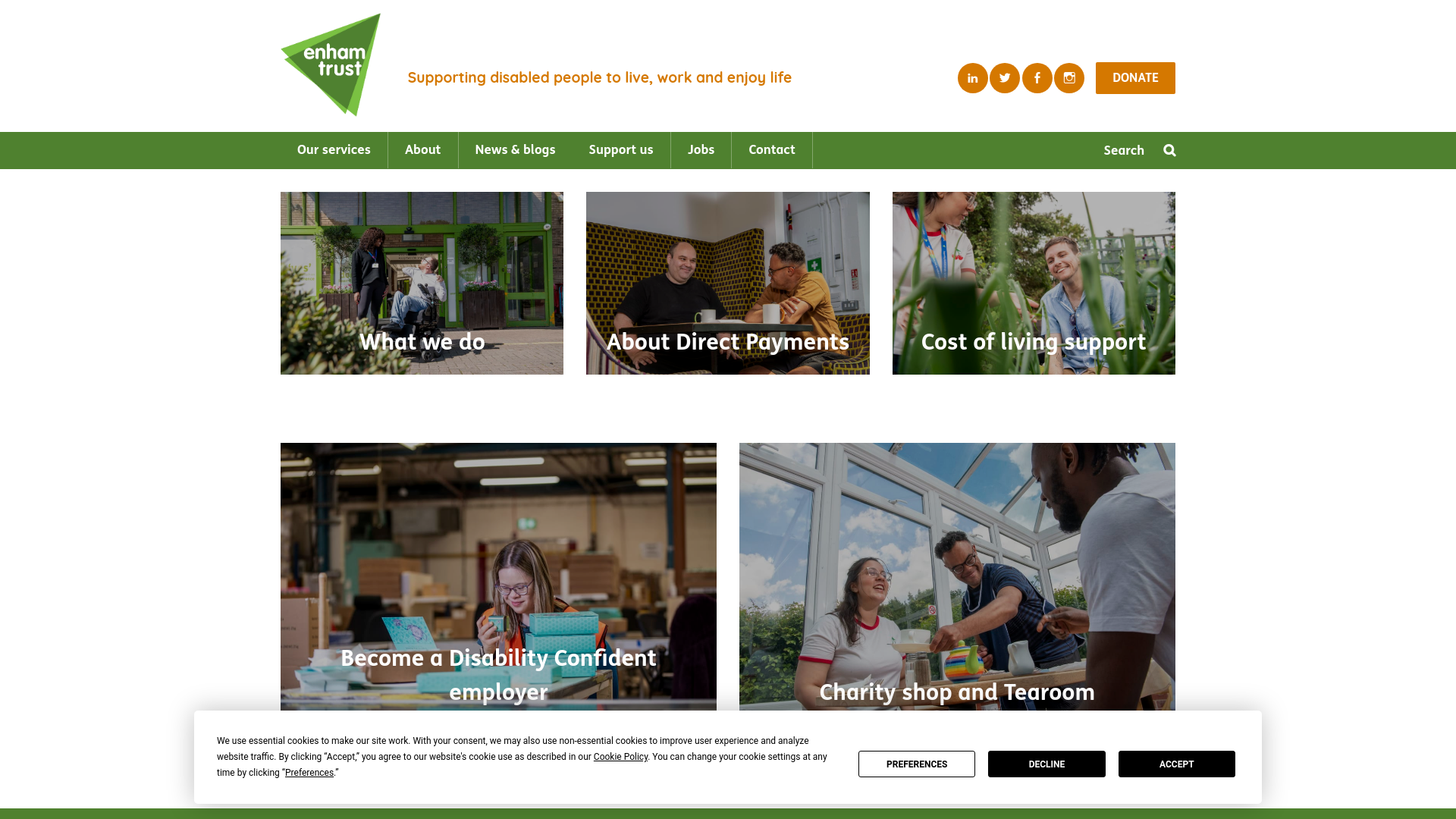 Website screenshot