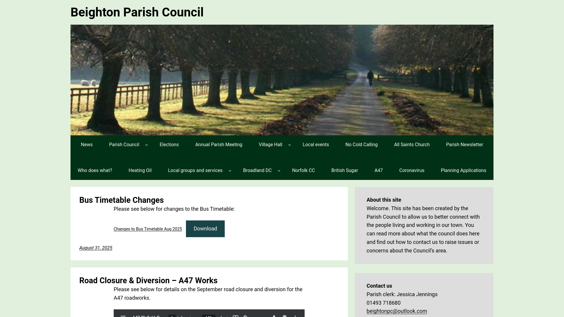 Website screenshot