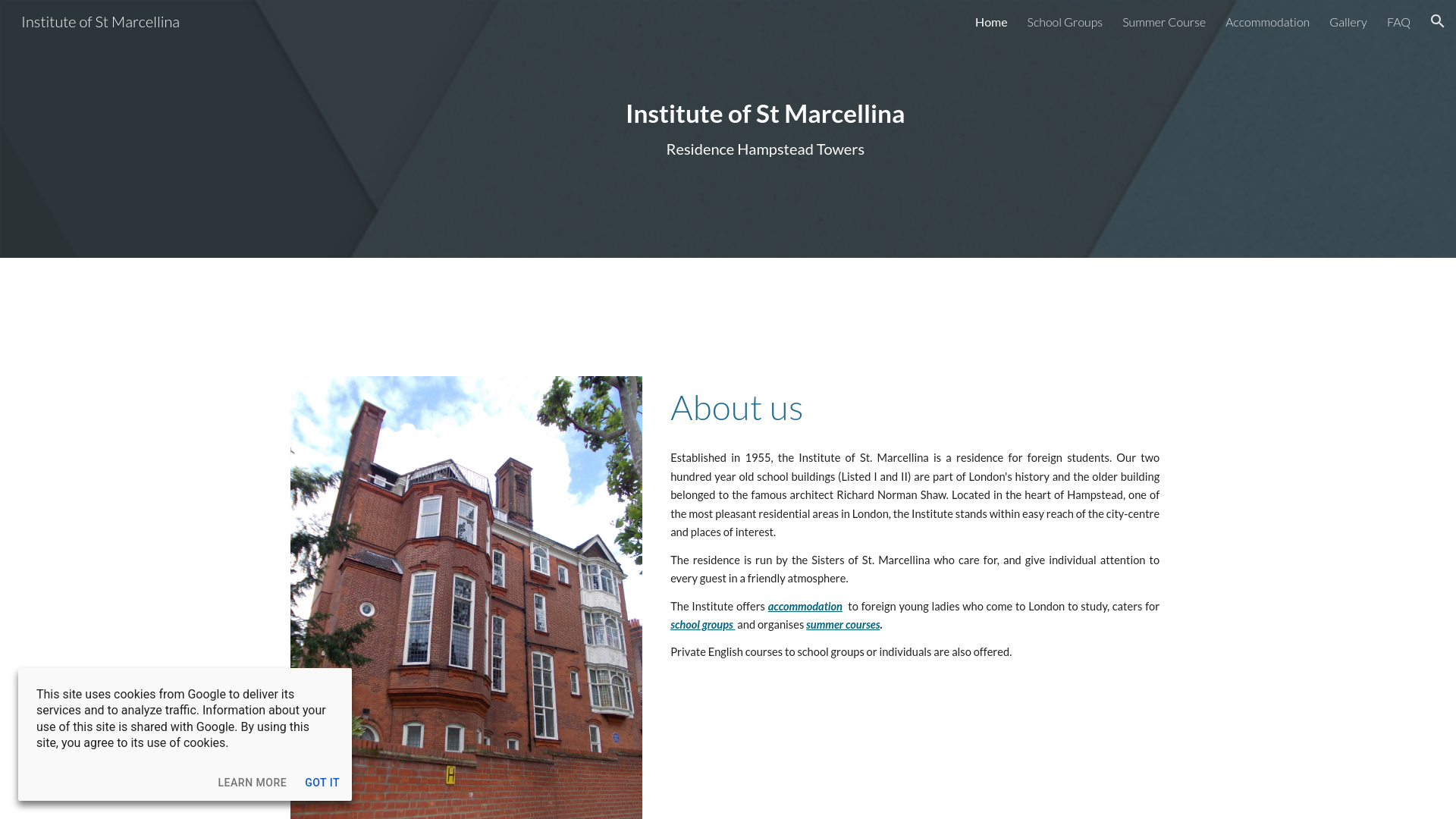 Website screenshot