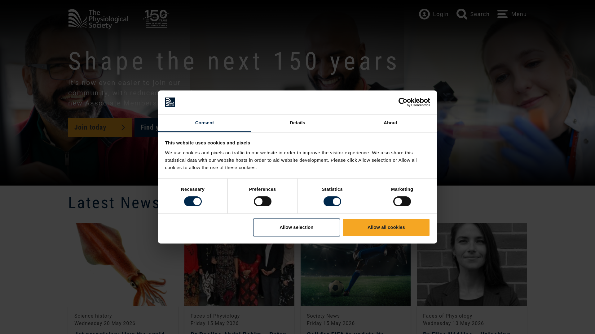 Website screenshot