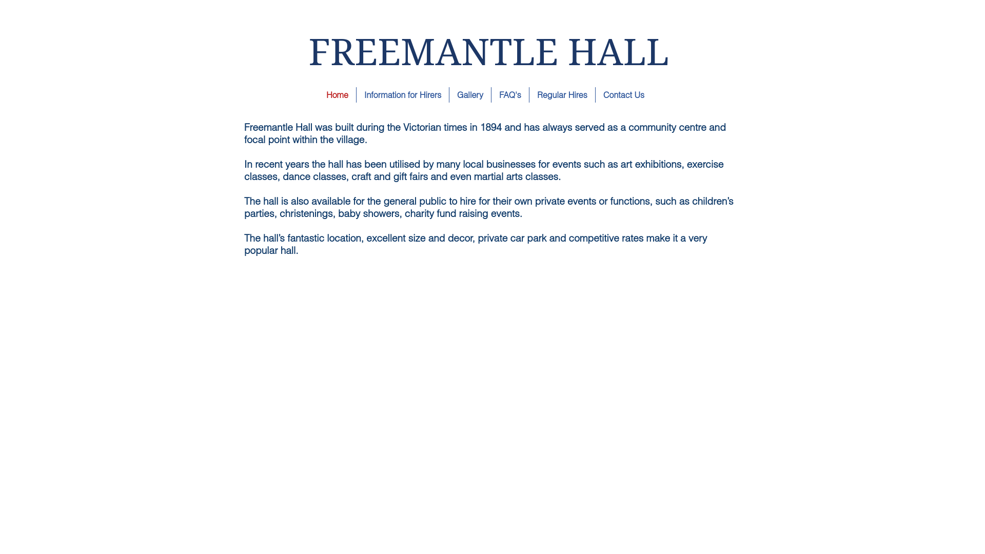 Website screenshot