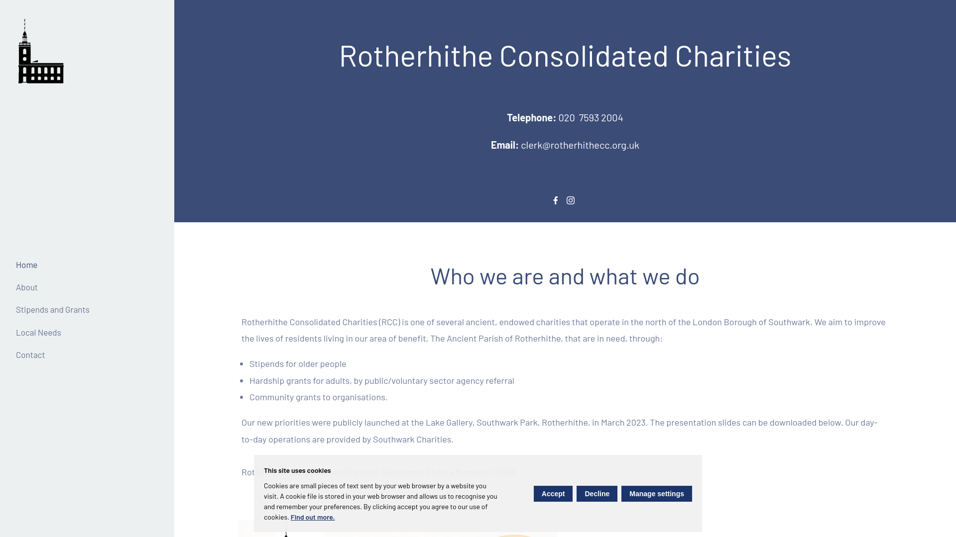 Website screenshot