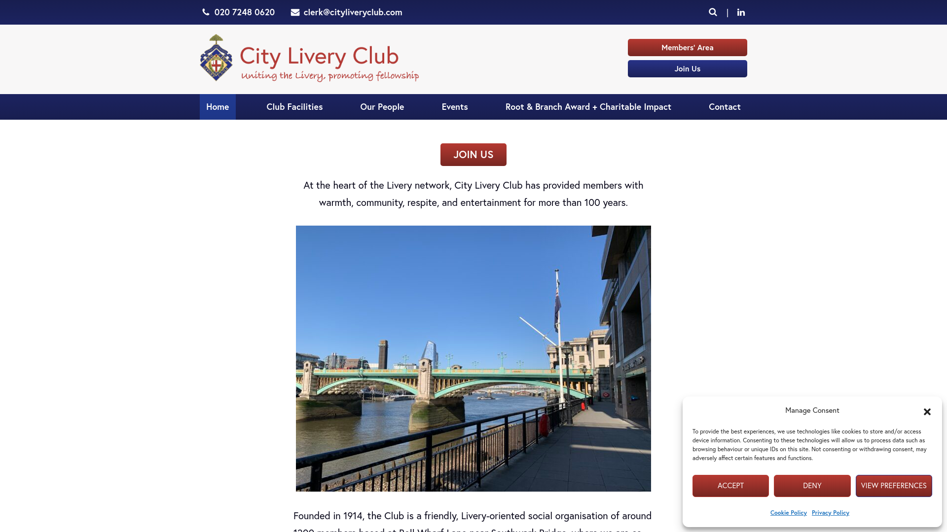 Website screenshot