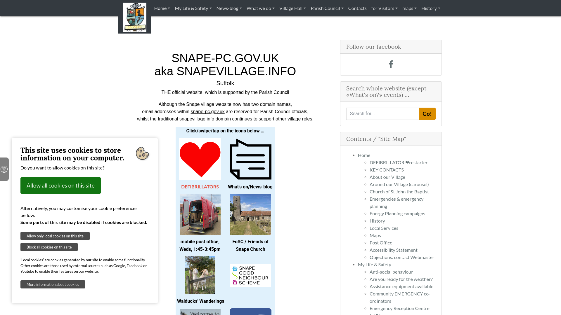 Website screenshot
