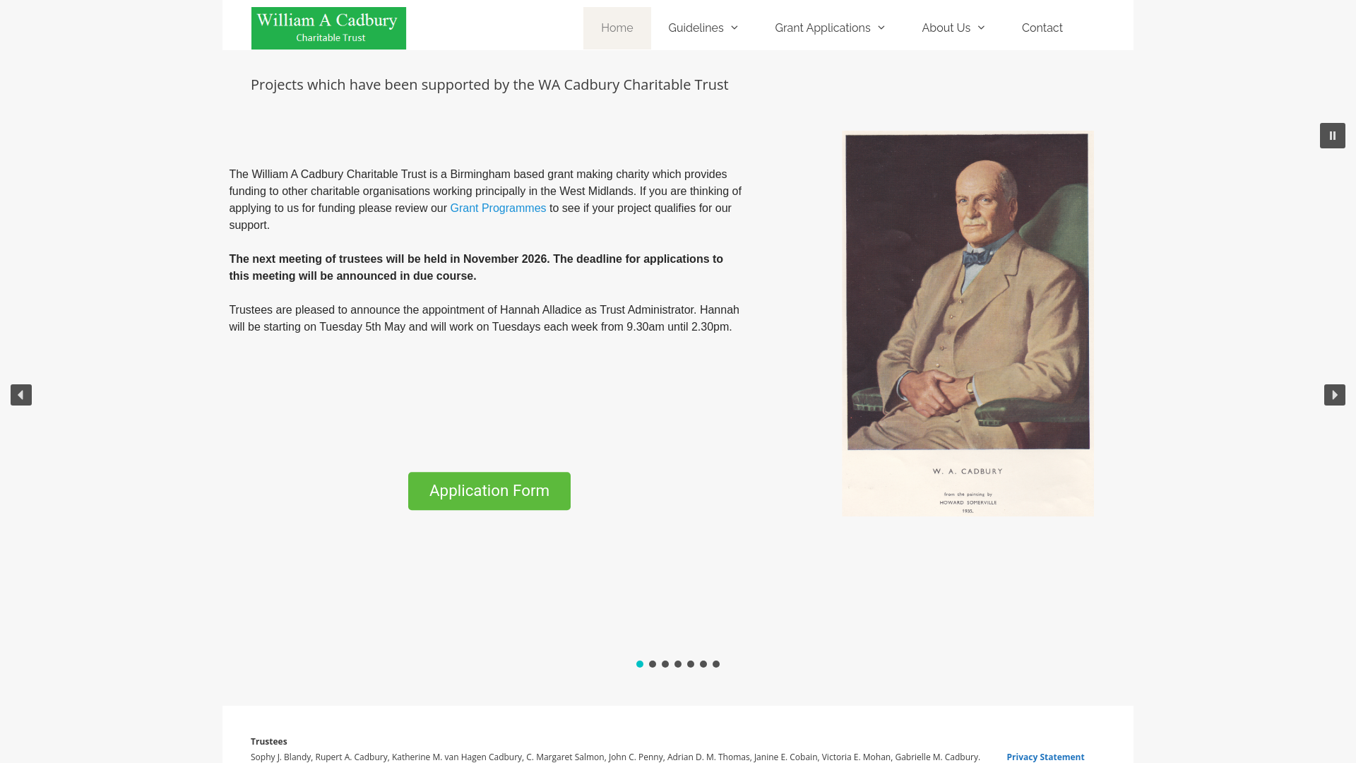 Website screenshot