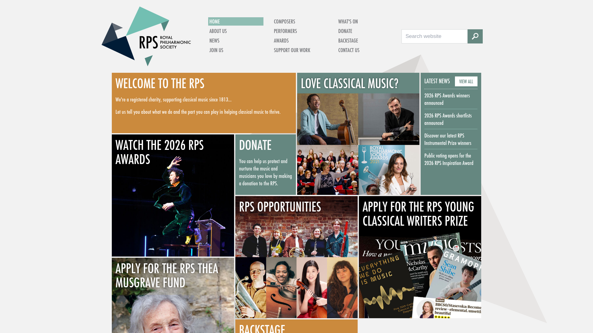 Website screenshot