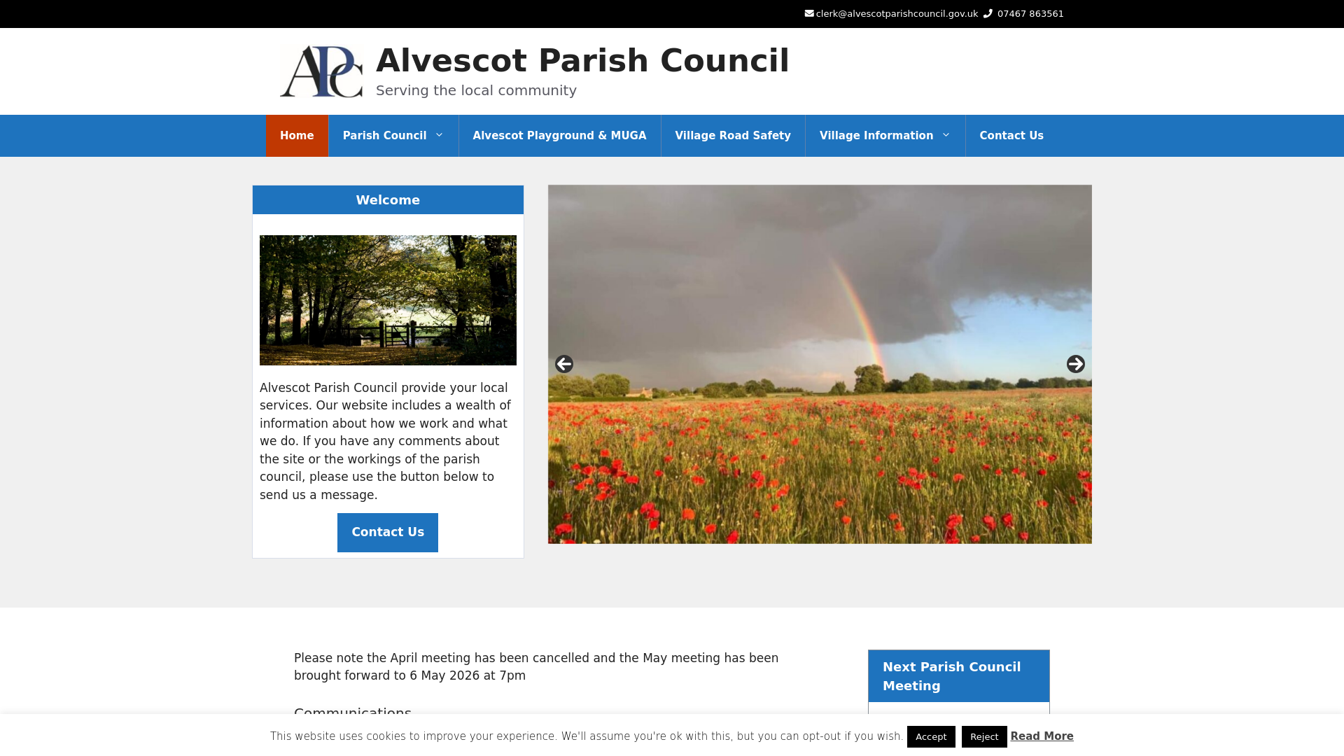 Website screenshot