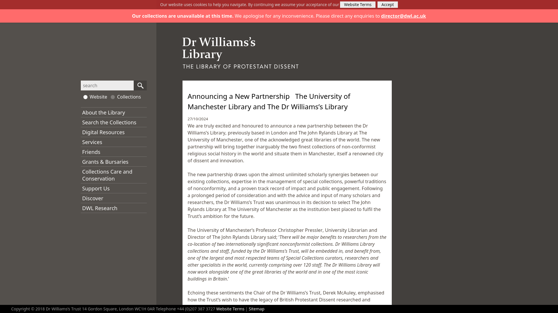 Website screenshot