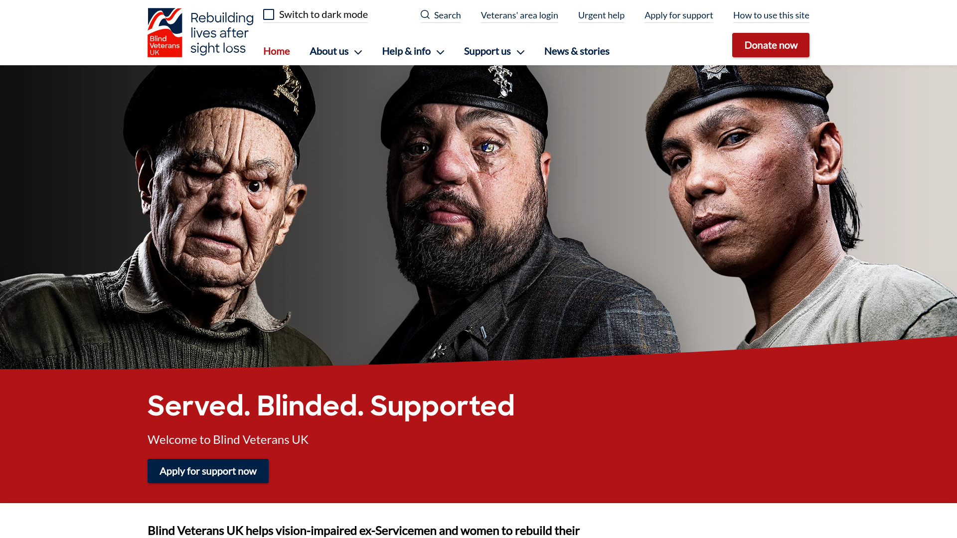 Website screenshot
