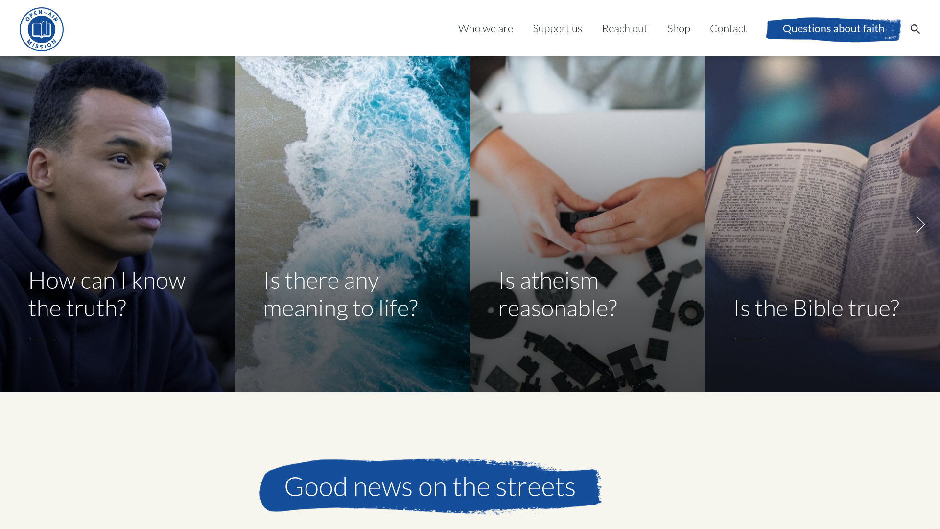 Website screenshot