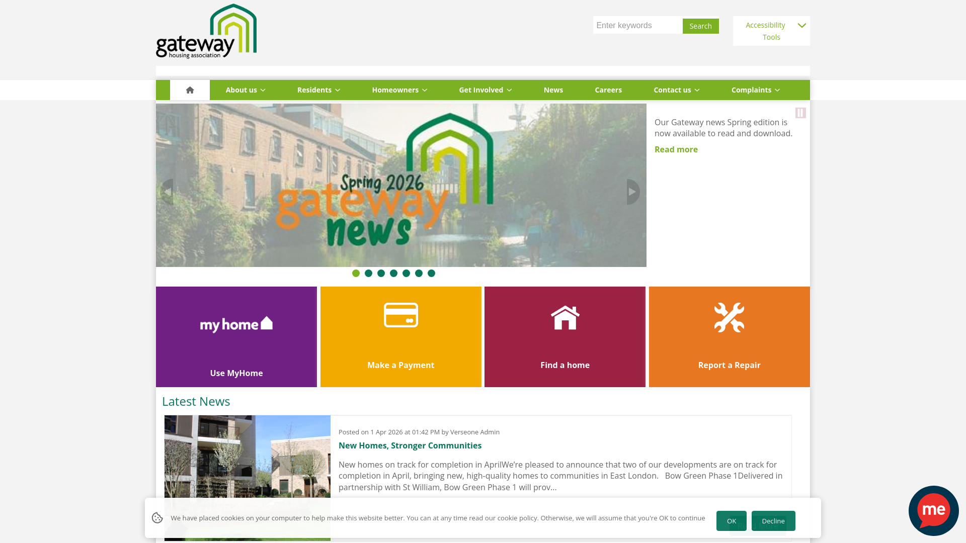 Website screenshot