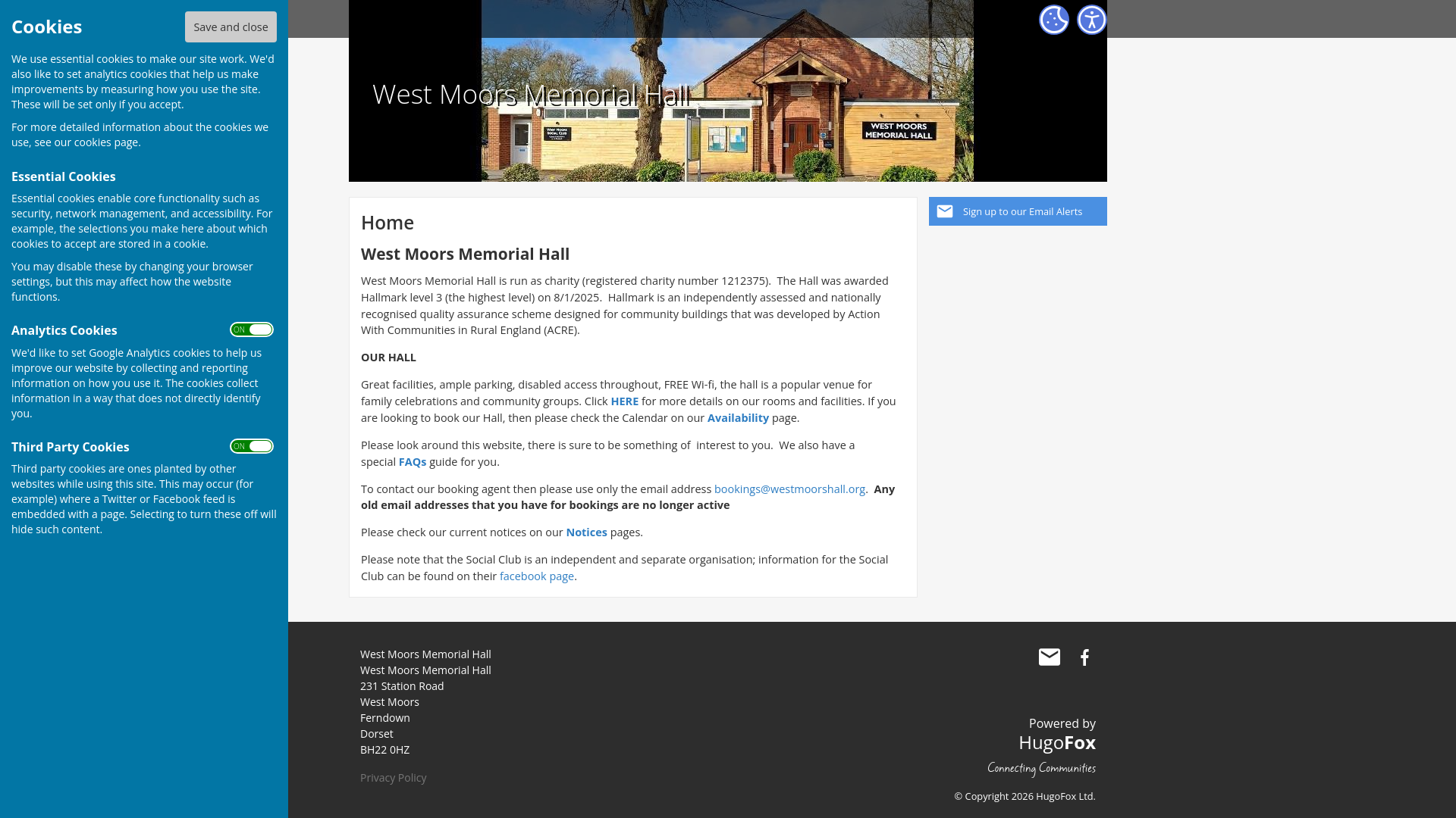 Website screenshot