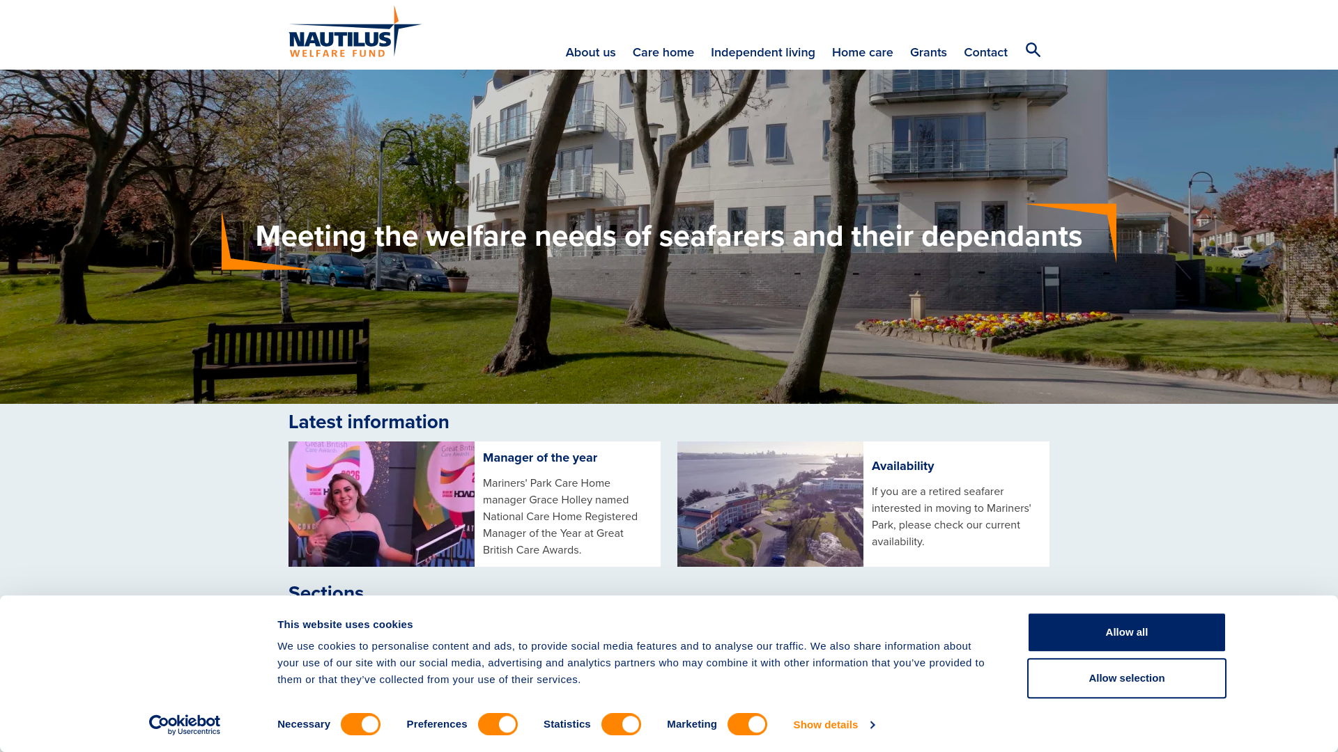 Website screenshot