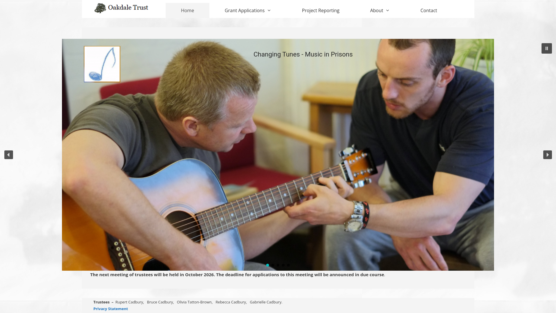 Website screenshot