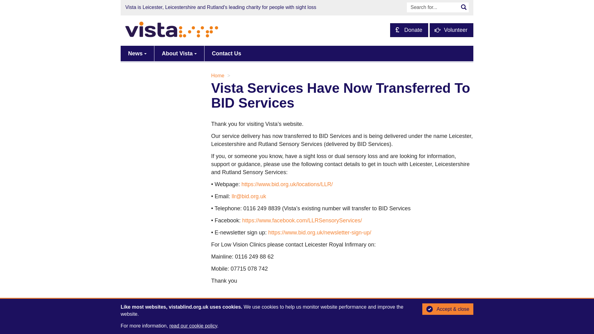 Website screenshot