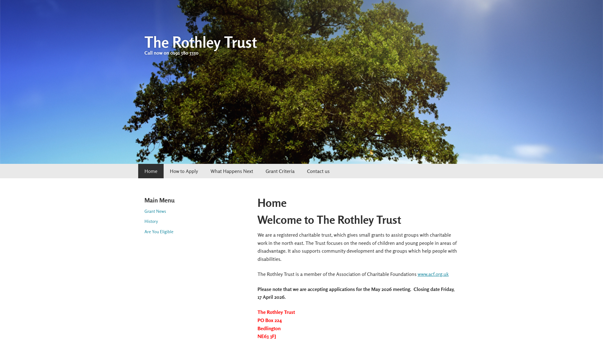 Website screenshot