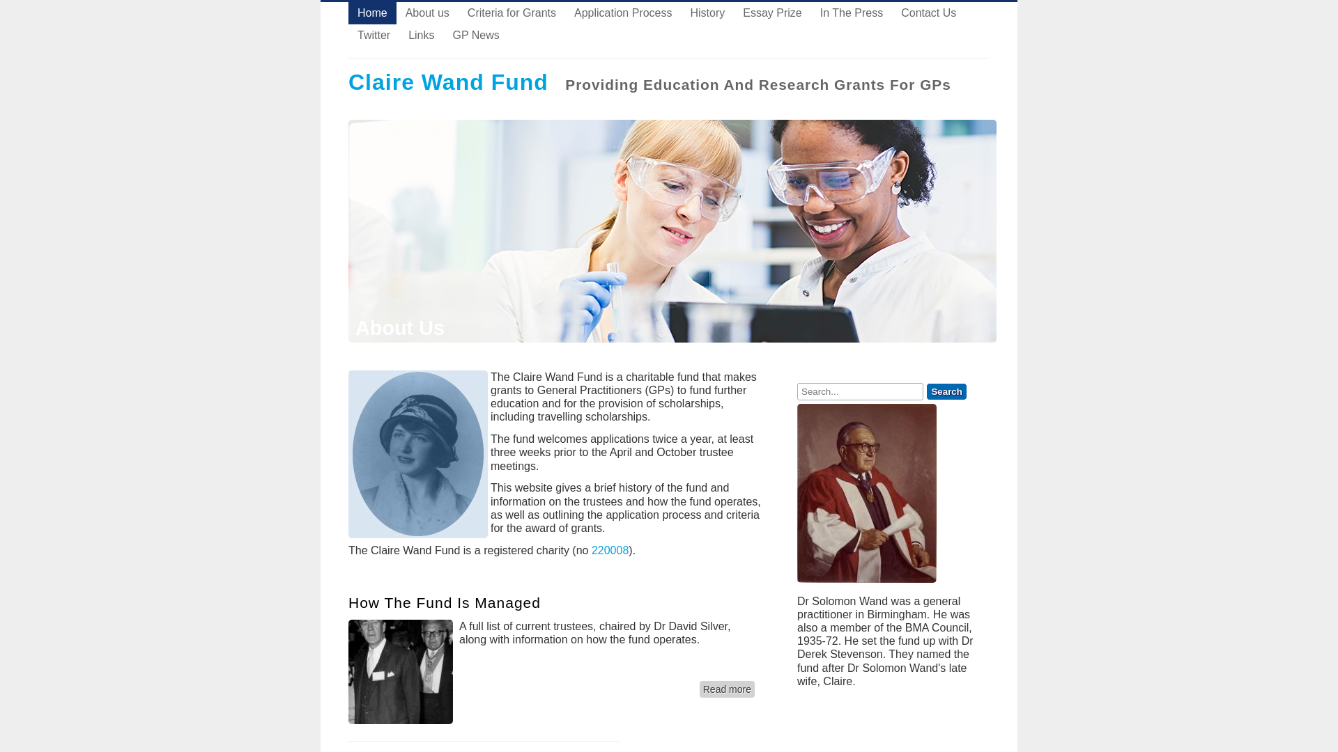 Website screenshot
