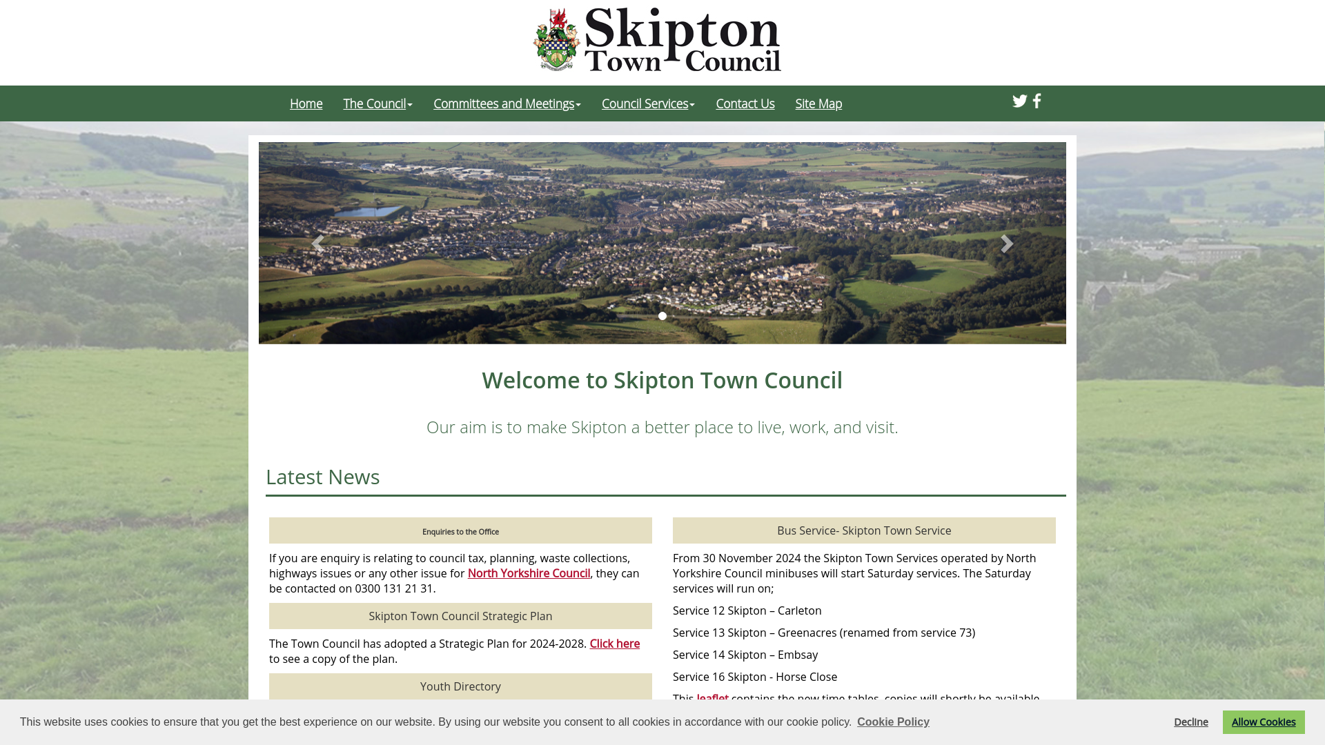 Website screenshot