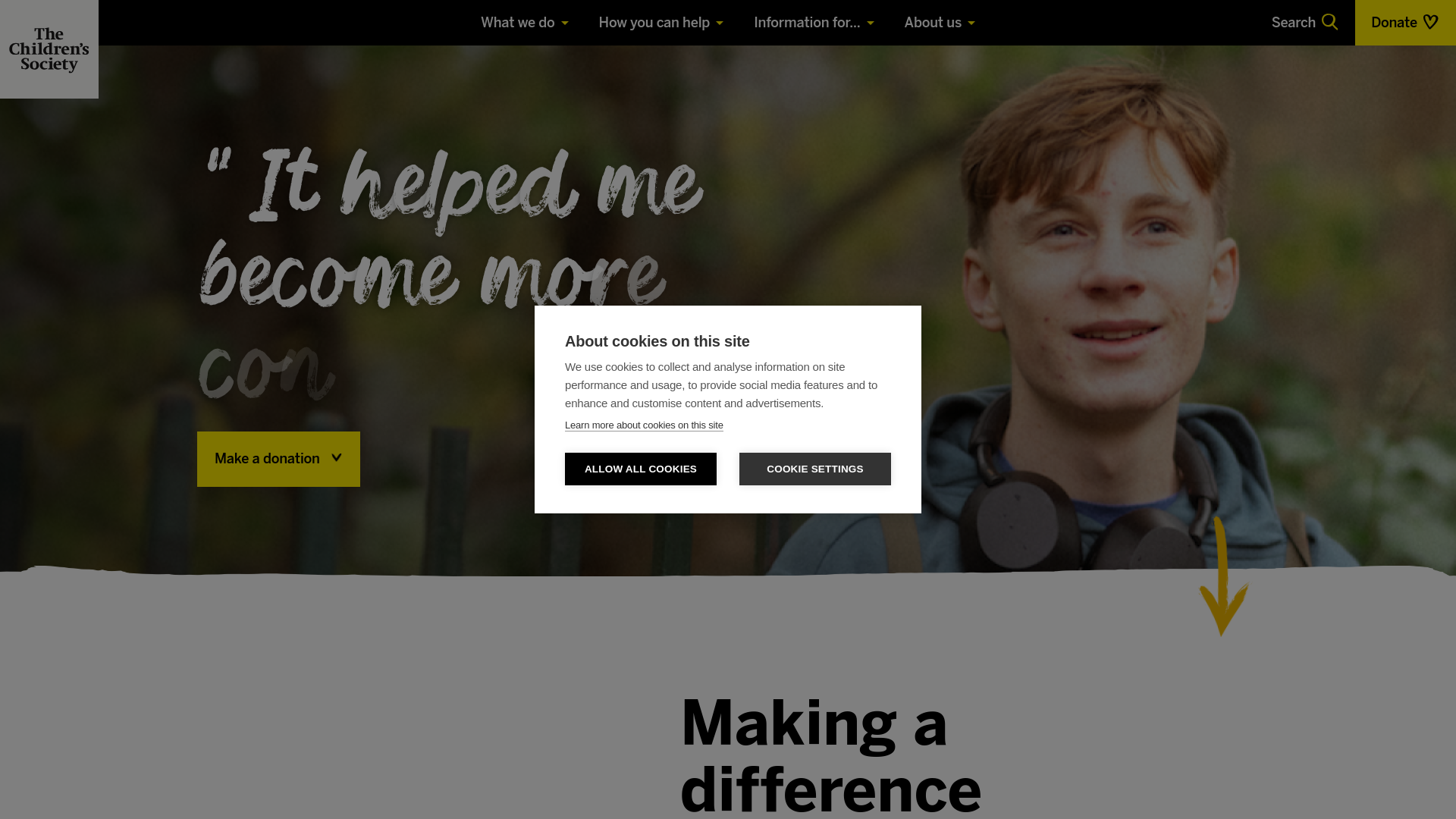 Website screenshot