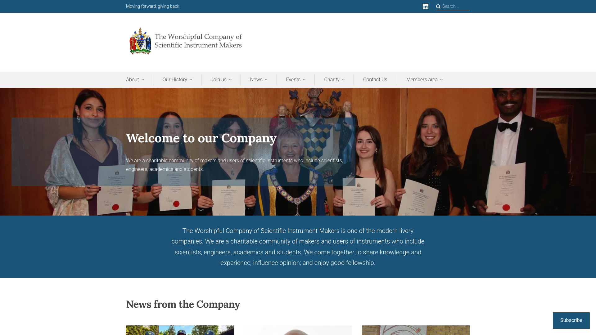 Website screenshot