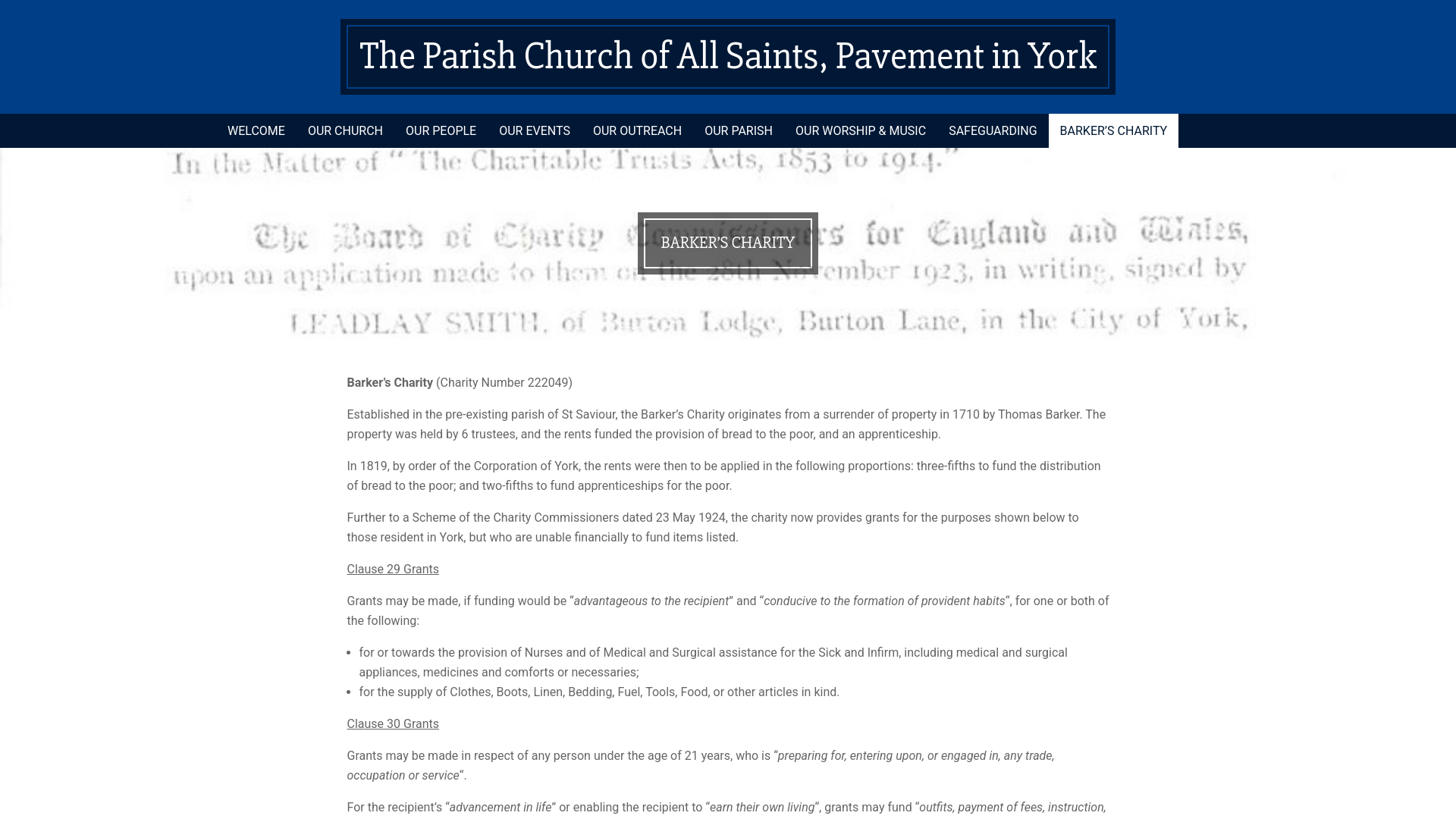 Website screenshot