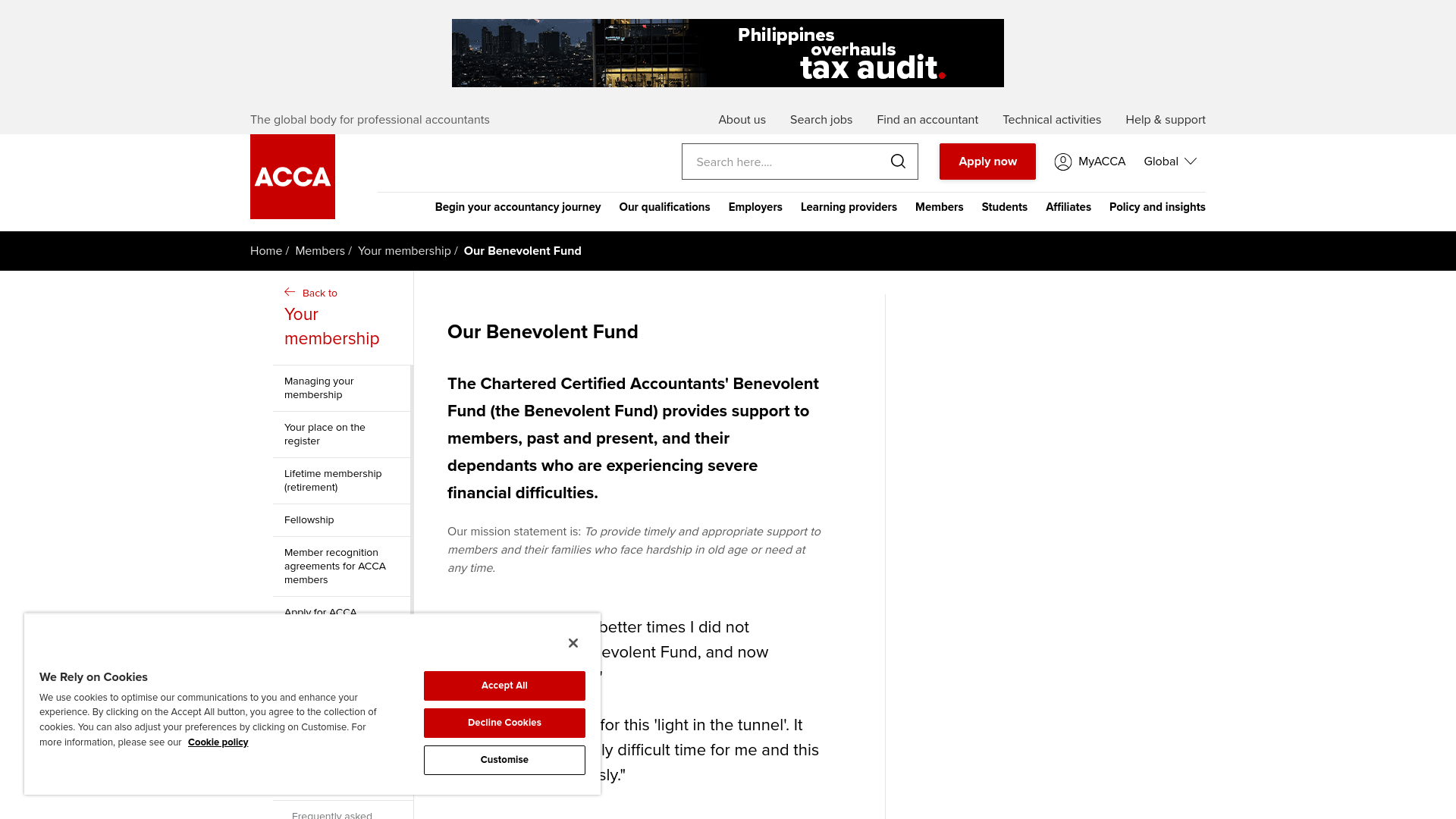 Website screenshot