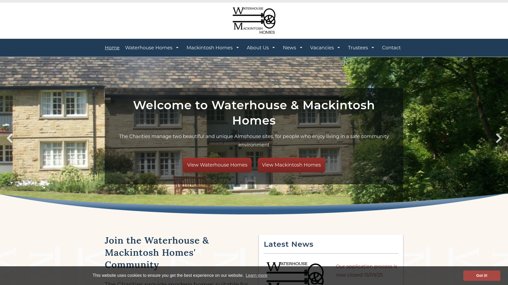 Website screenshot