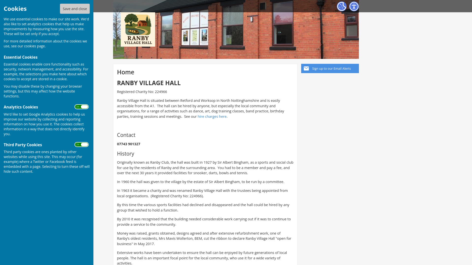 Website screenshot