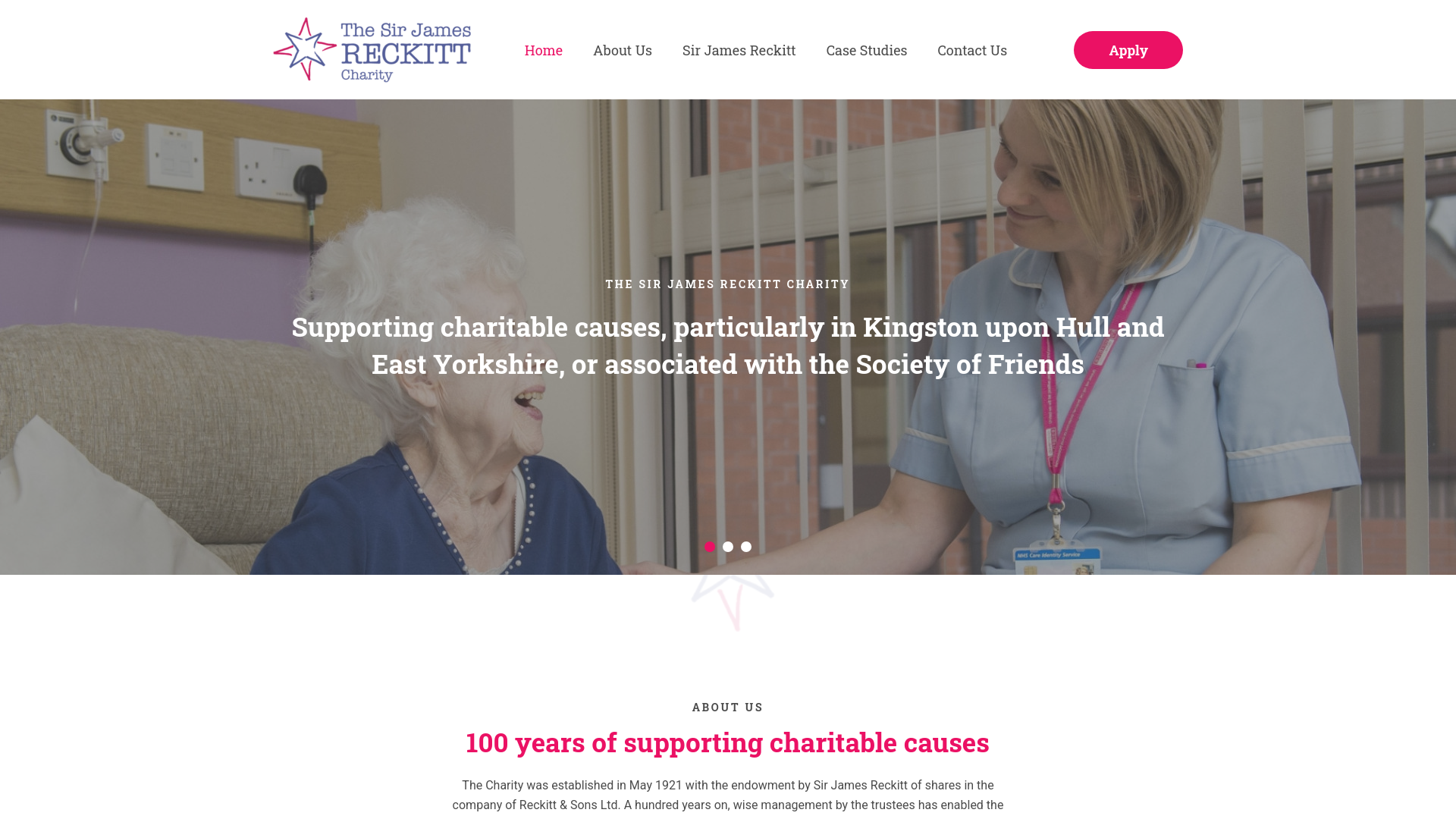 Website screenshot