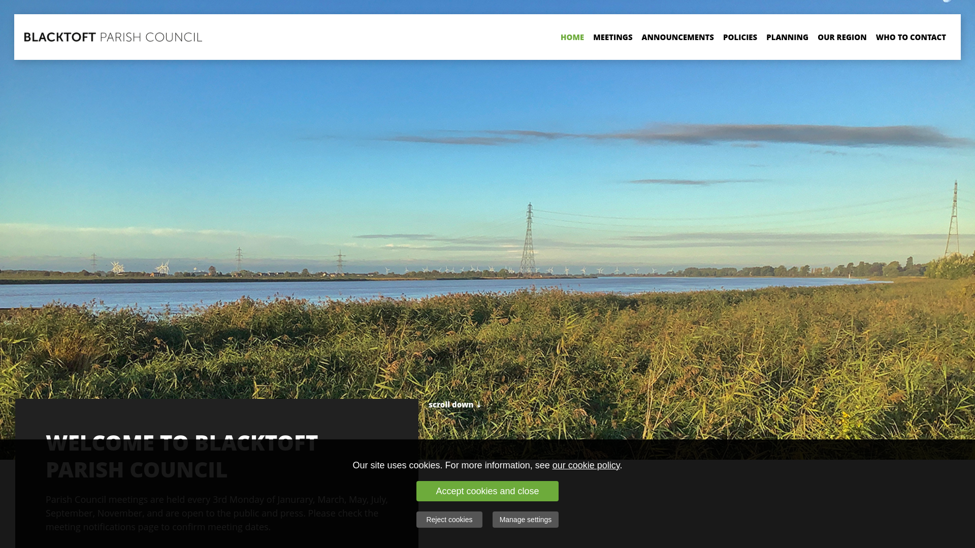 Website screenshot