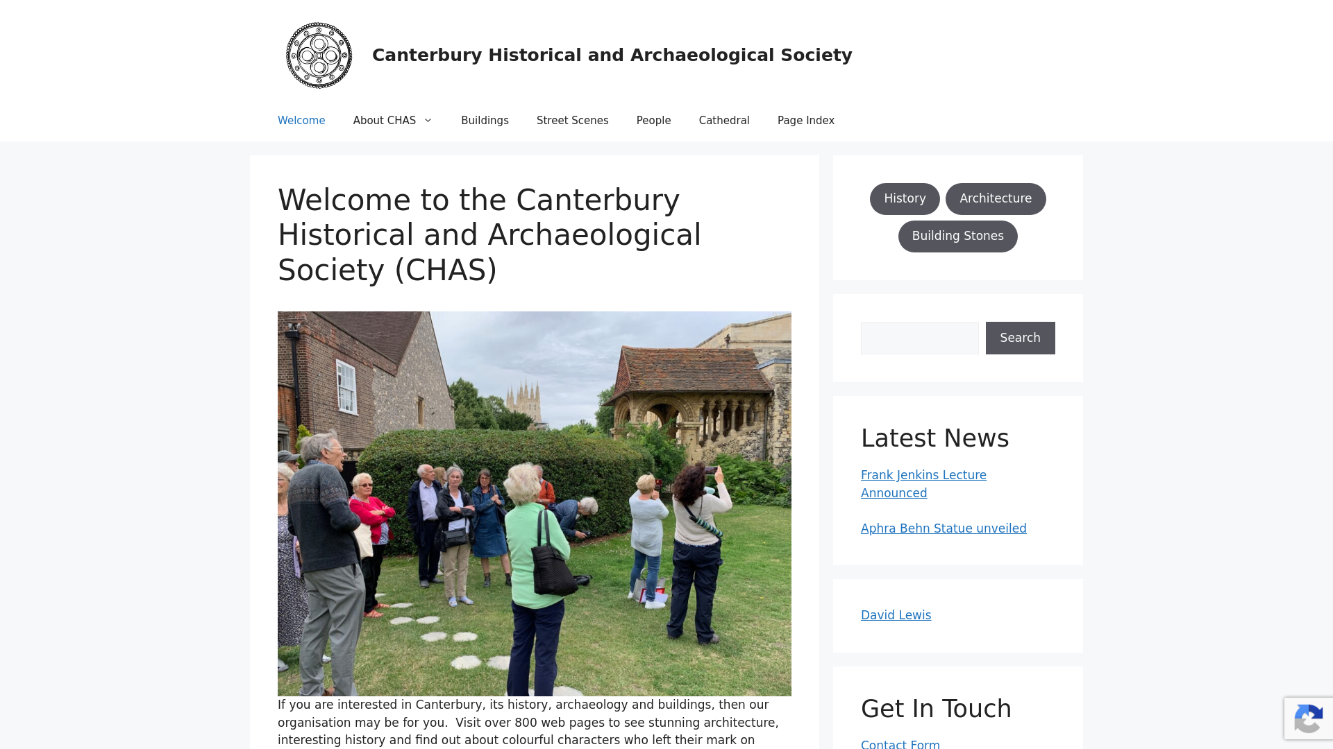 Website screenshot