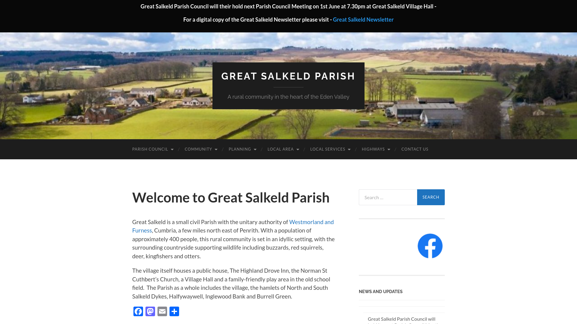 Website screenshot
