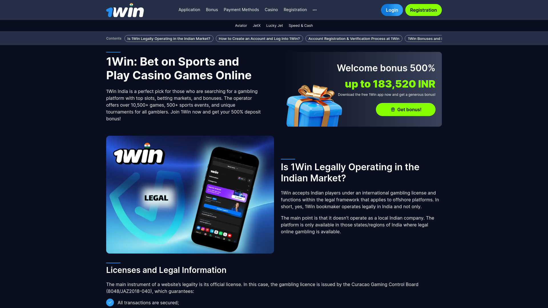 Website screenshot