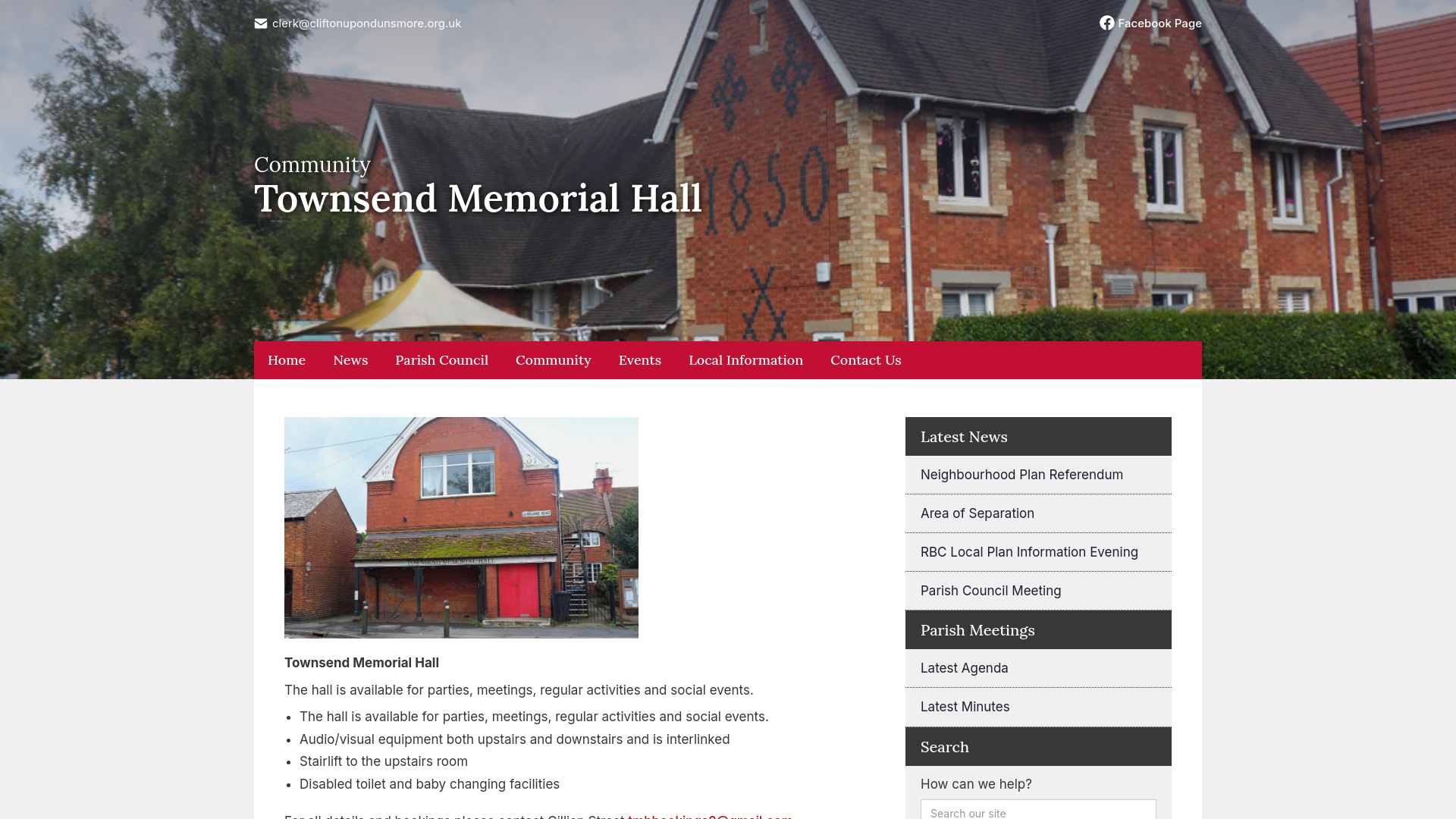 Website screenshot