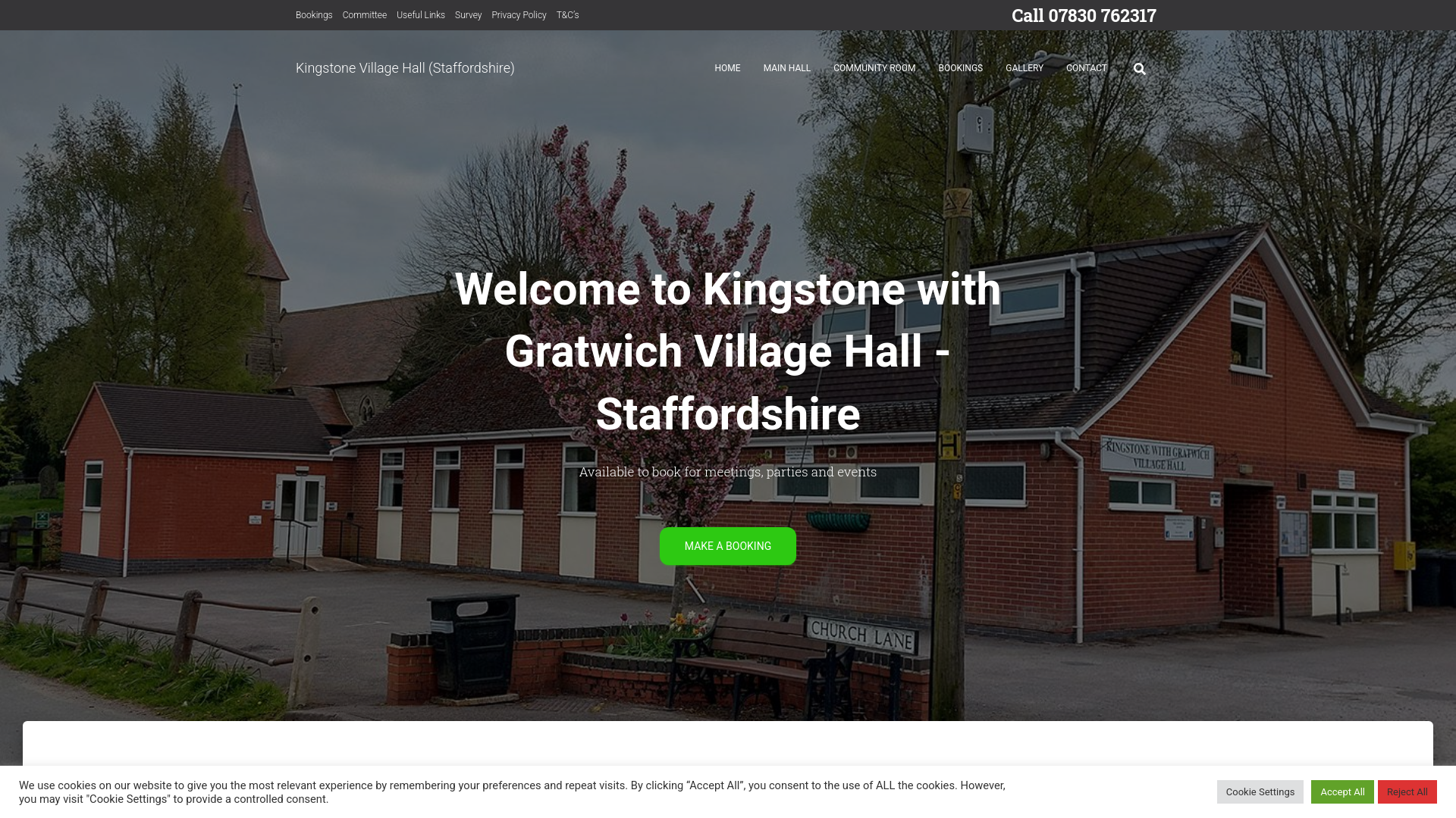 Website screenshot