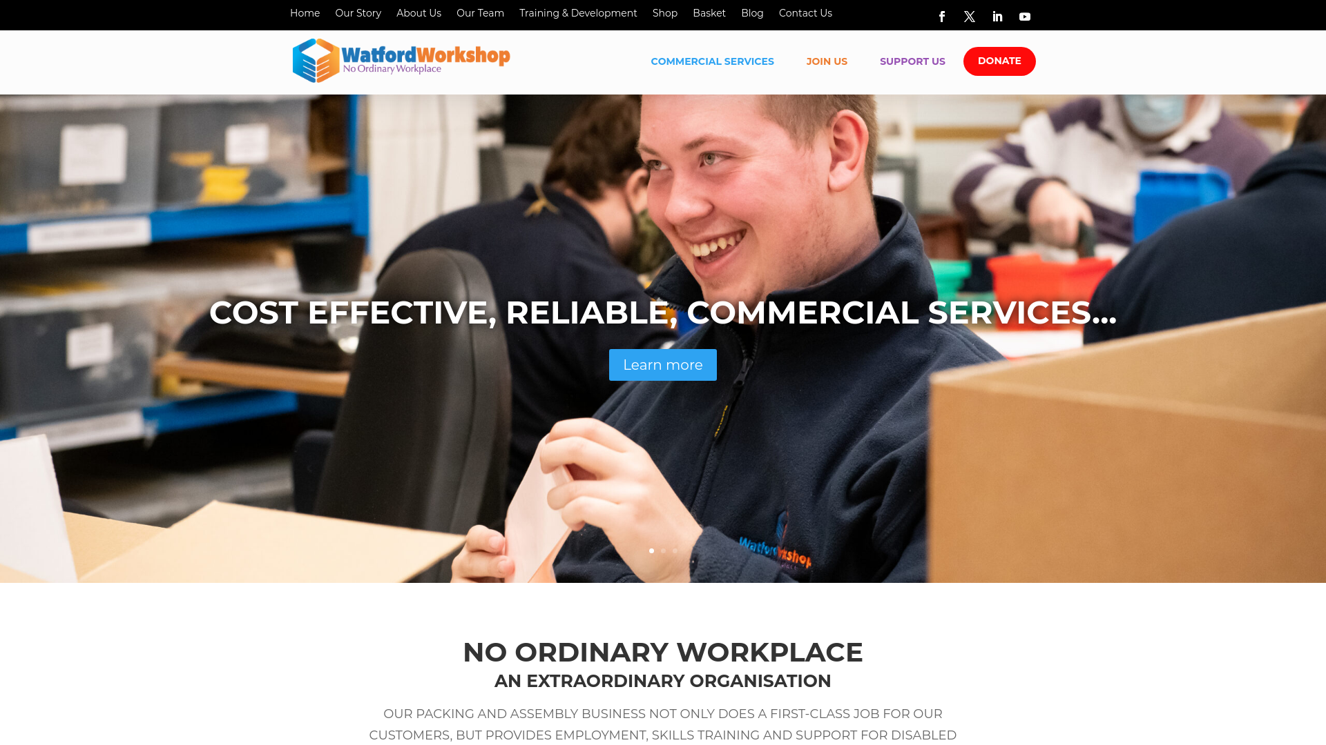 Website screenshot