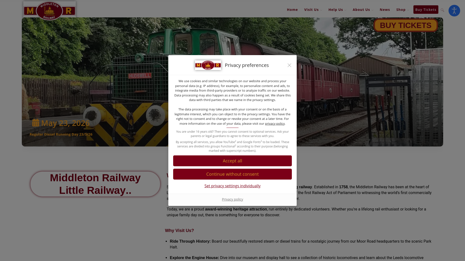 Website screenshot