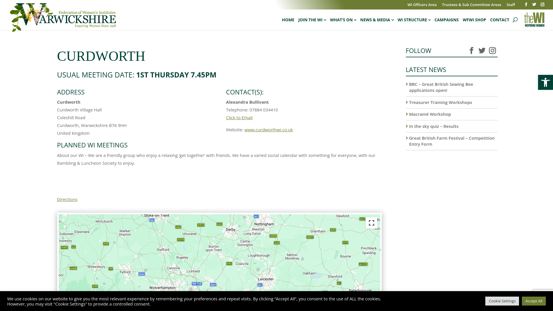 Website screenshot