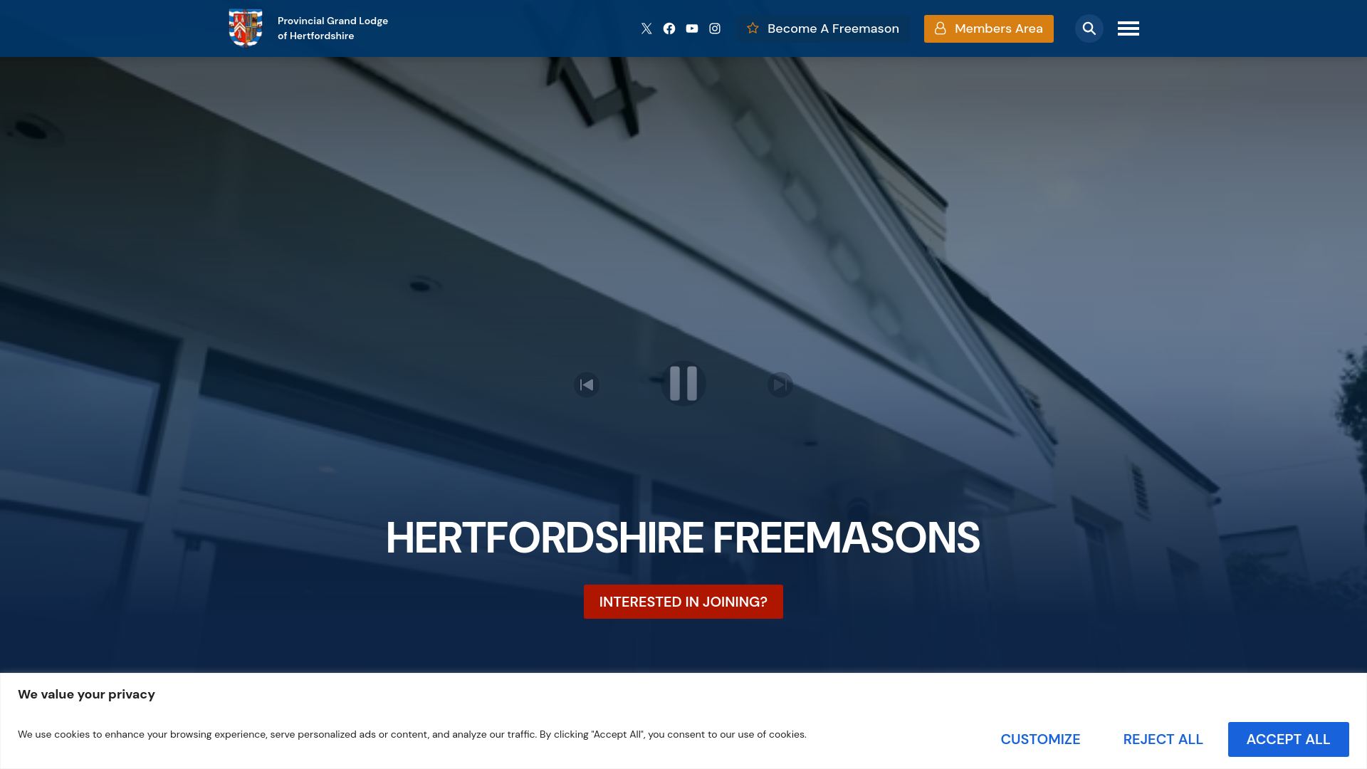 Website screenshot
