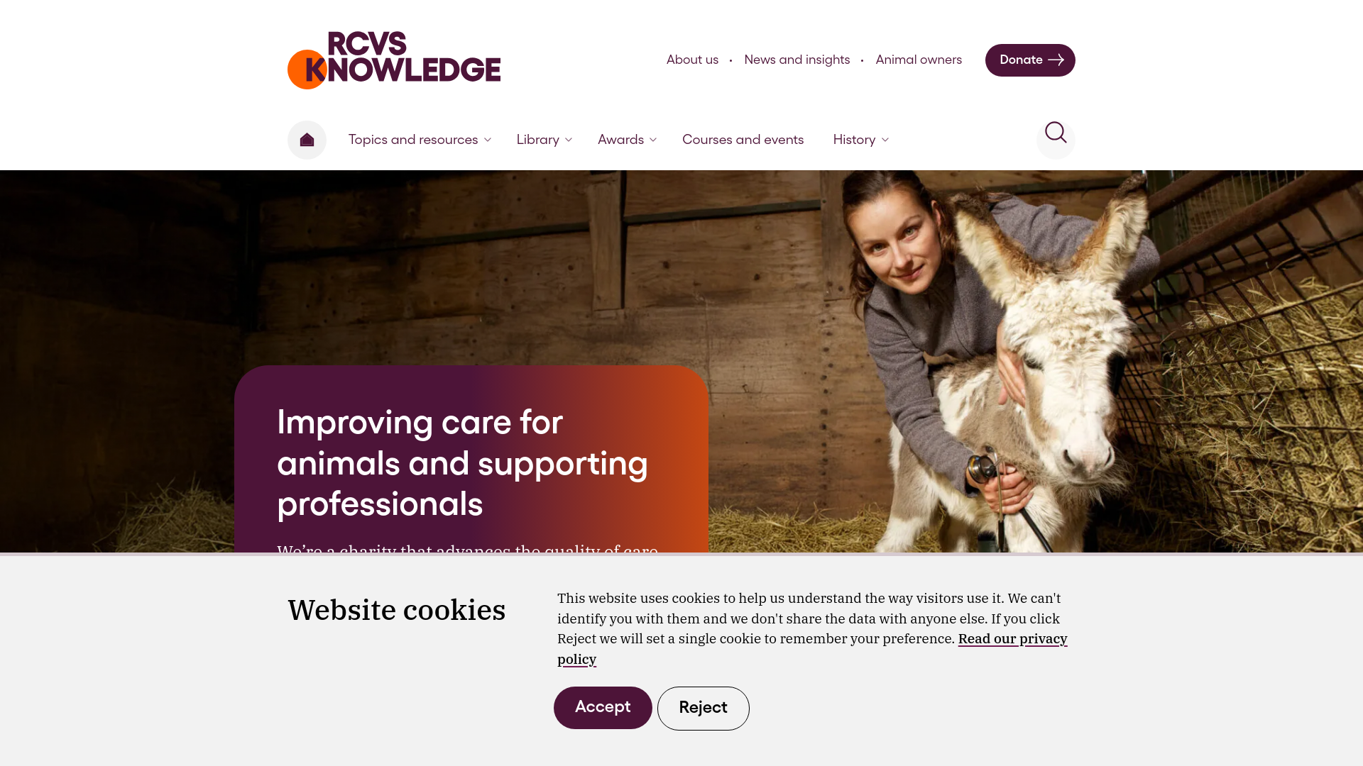 Website screenshot