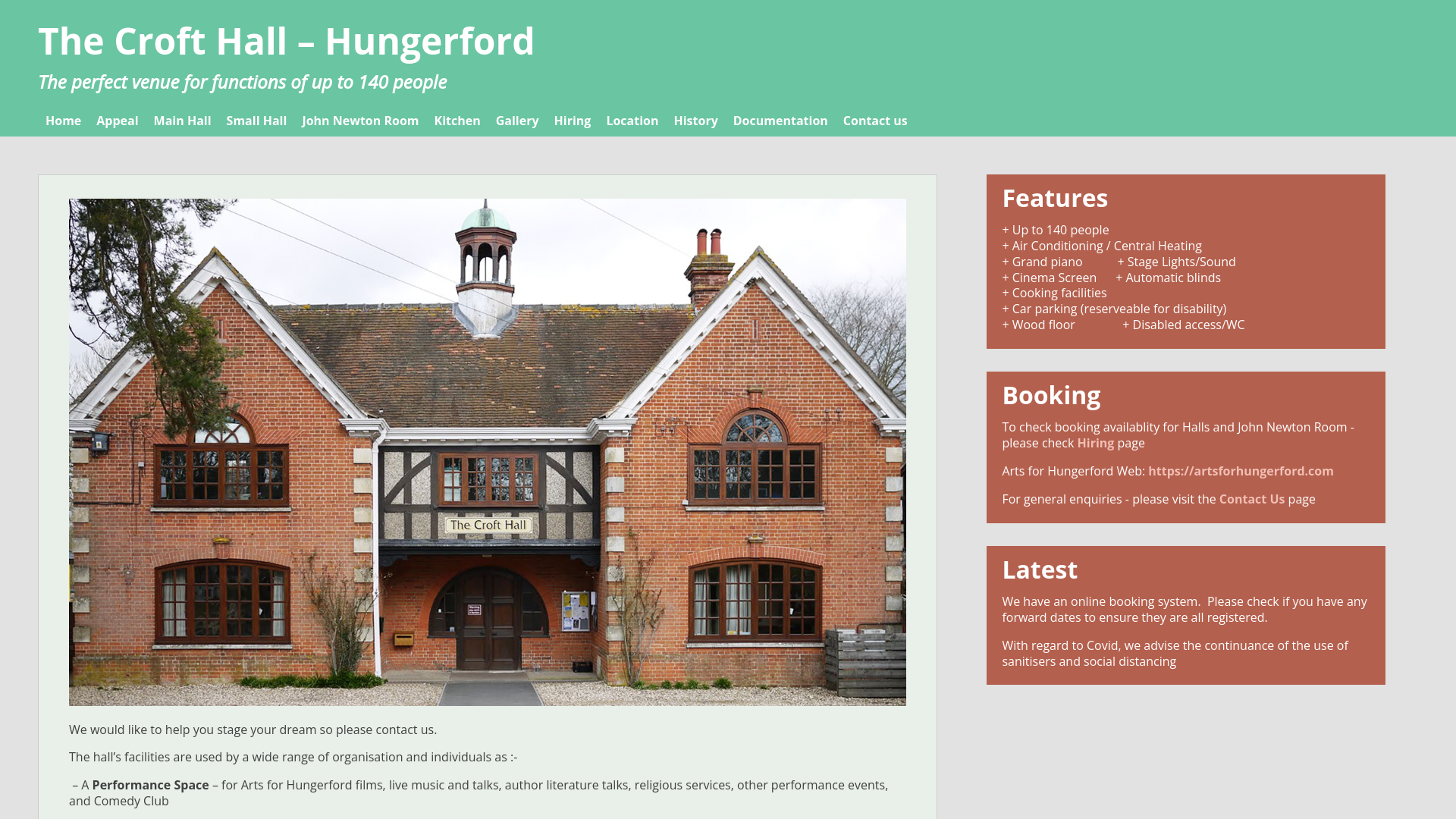 Website screenshot