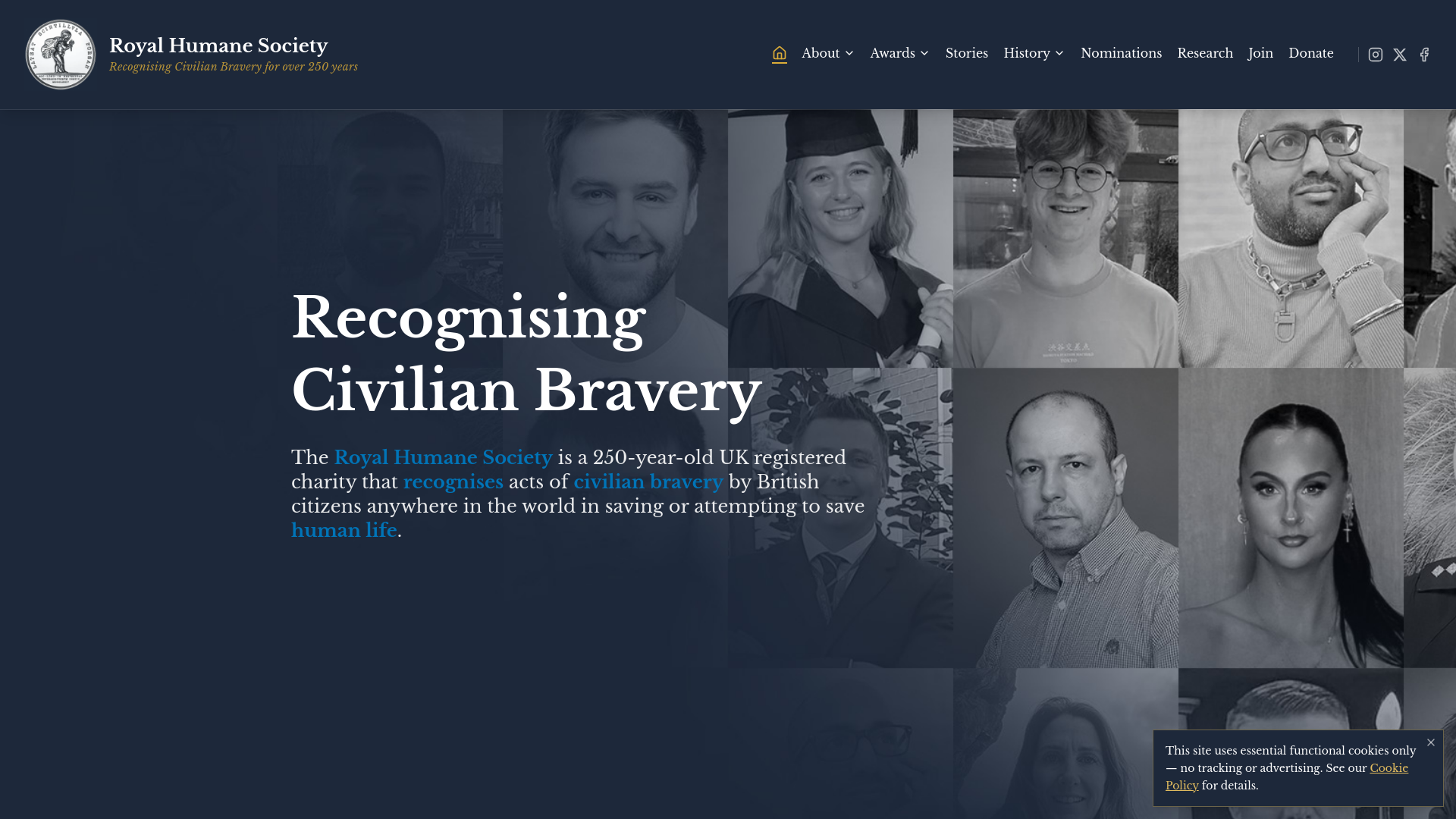 Website screenshot