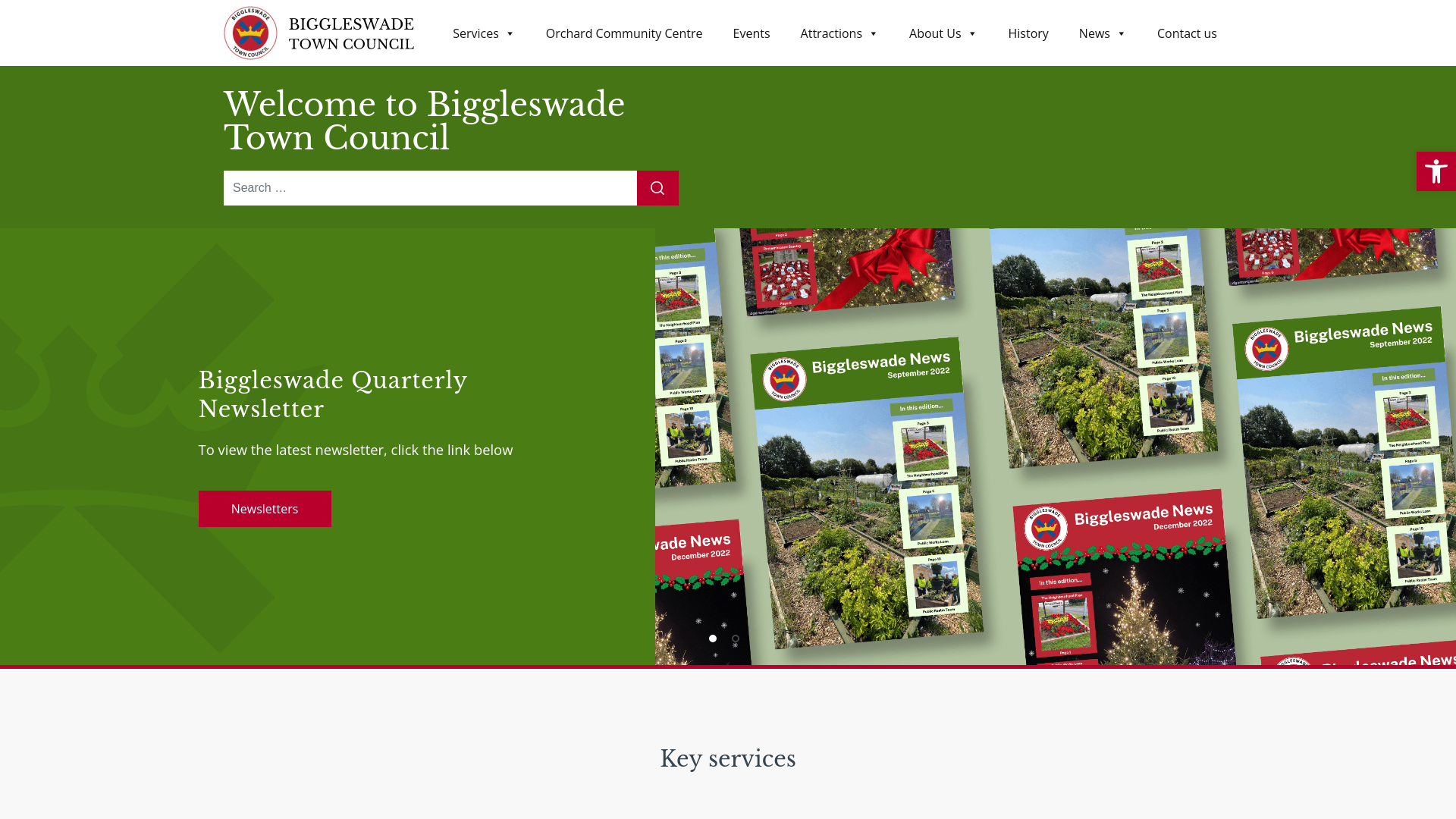 Website screenshot
