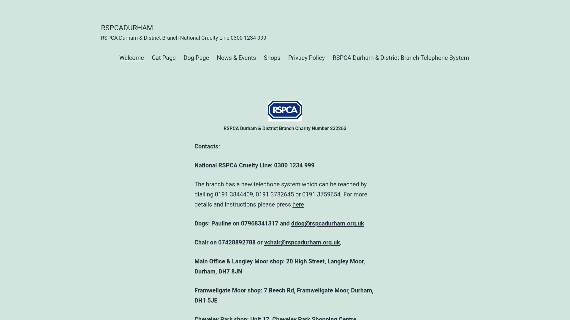 Website screenshot