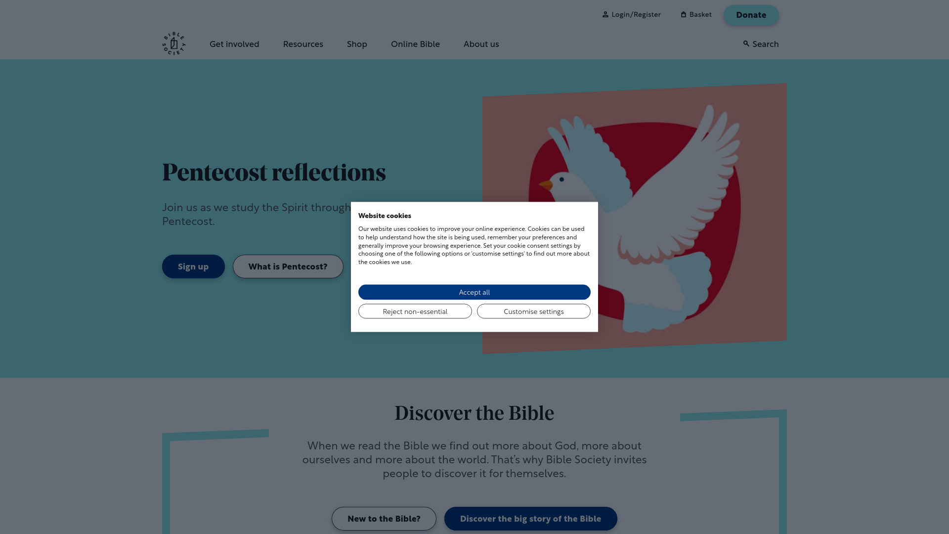 Website screenshot