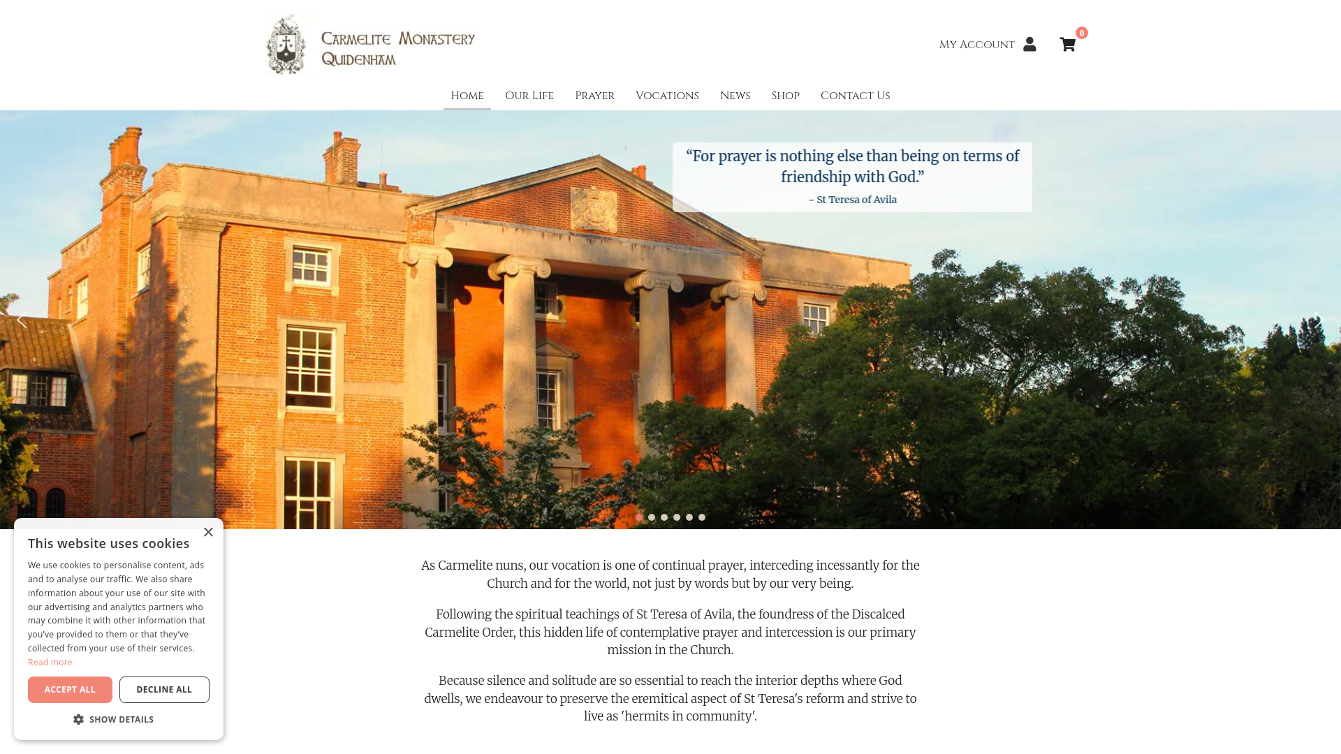 Website screenshot