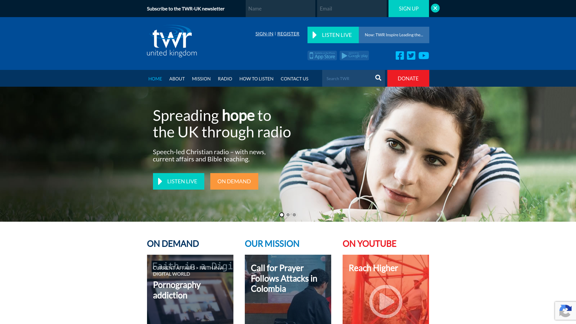 Website screenshot