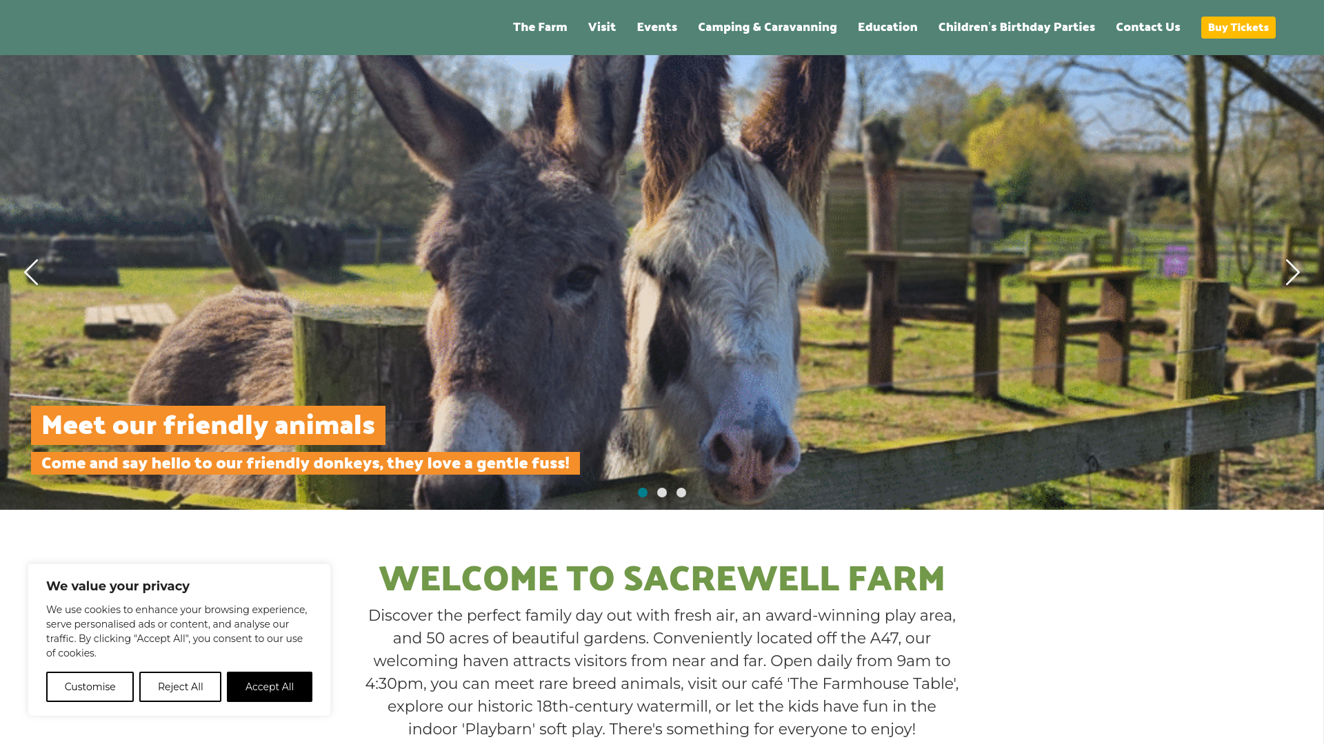 Website screenshot